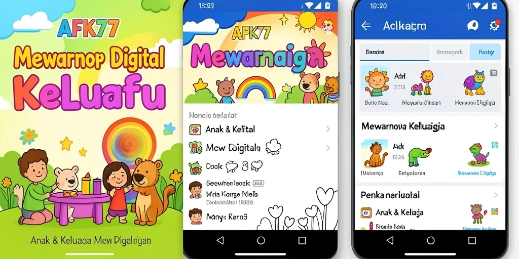 Screenshot antarmuka AFK77 menampilkan fitur mewarnai yang interaktif.