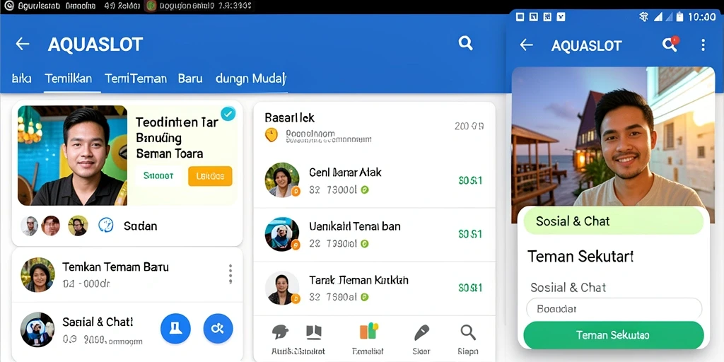 Tampilan antarmuka AQUASLOT yang user-friendly dan interaktif.