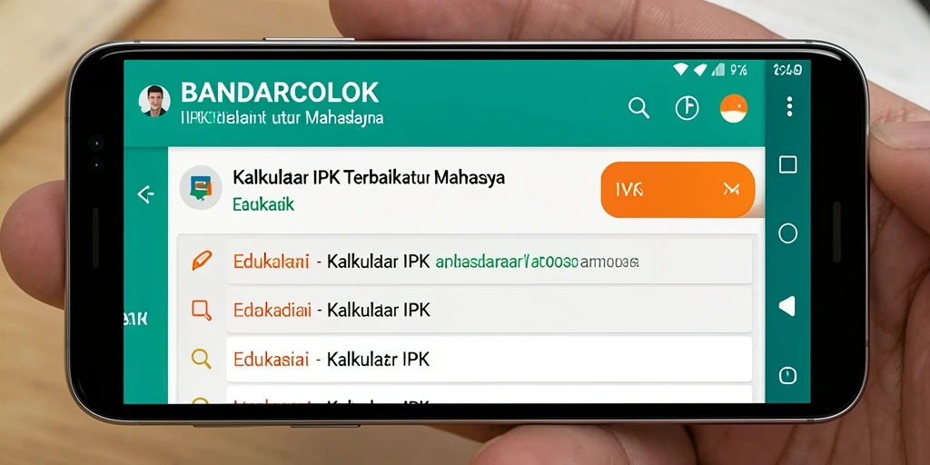 Antarmuka sederhana BANDARCOLOK untuk menghitung IPK mahasiswa.