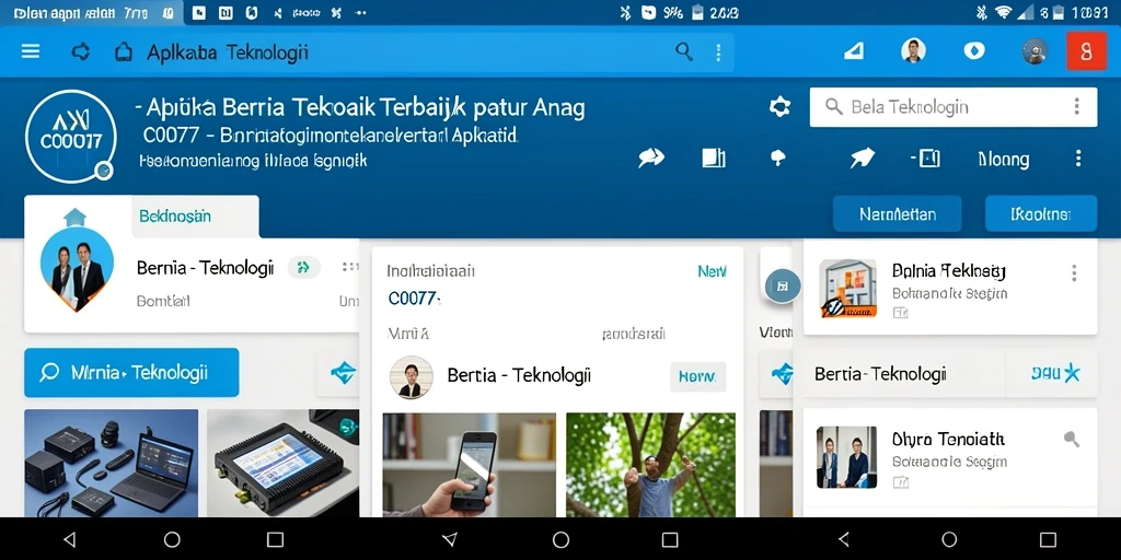 Antarmuka modern dan informatif dari C0077.