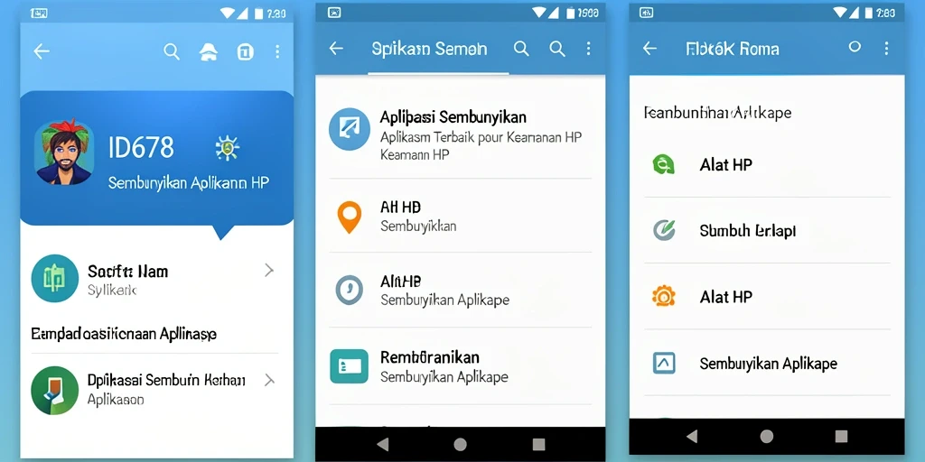 Tampilan antarmuka ID678 yang sederhana dan fungsional.