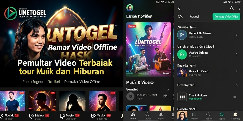 Antarmuka apik LINETOGEL untuk Pemutar Video Offline yang sederhana dan mudah digunakan.