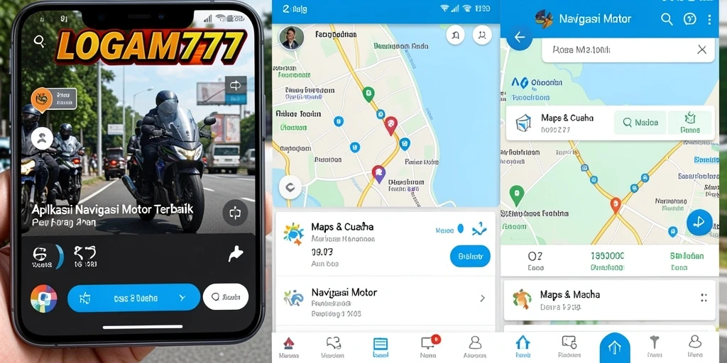 Antarmuka LOGAM777 yang sederhana dan efisien untuk navigasi motor.