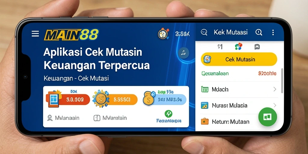 Tampilan antarmuka aplikasi MAIN88 untuk Cek Mutasi Keuangan.