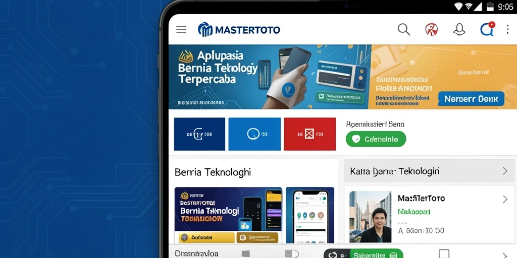 Tampilan antarmuka aplikasi MASTERTOTO yang menarik dan fungsional.