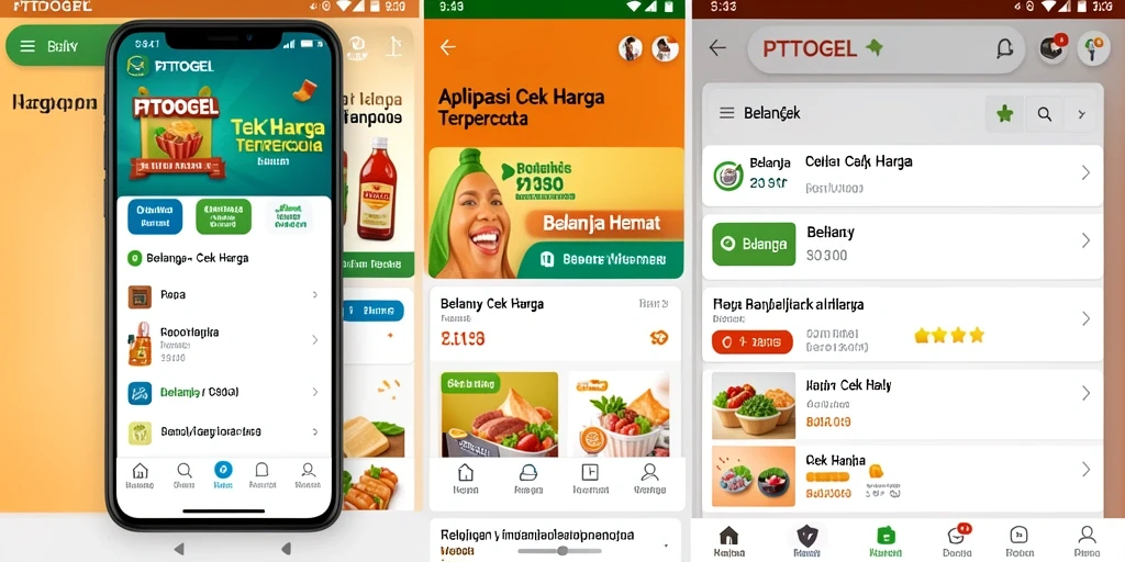 Antarmuka aplikasi PTTOGEL untuk cek harga produk secara efisien.