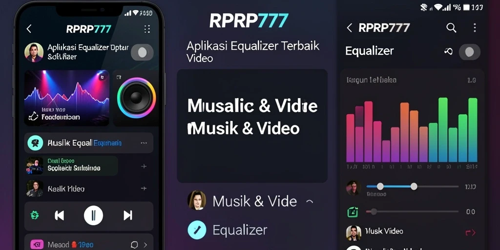 Antarmuka RPRP777 dengan pengaturan Equalizer yang intuitif.