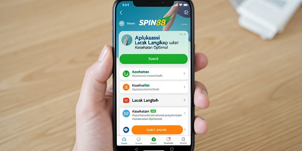 Antarmuka SPIN88 dengan data langkah harian yang mudah dipahami.